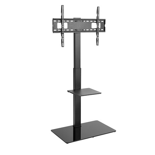 TV Floor Stand With Single Shelf